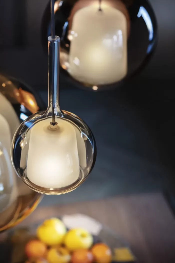 PENTA włoska lampa wisząca do salonu GLO