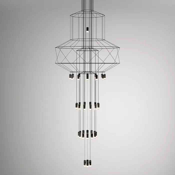 VIBIA włoska lampa wisząca WIREFLOW
