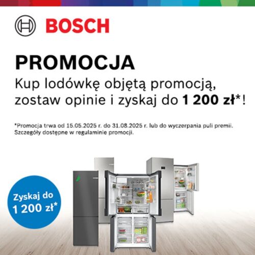 Promocja lodówek Total No Frost marki Bosch